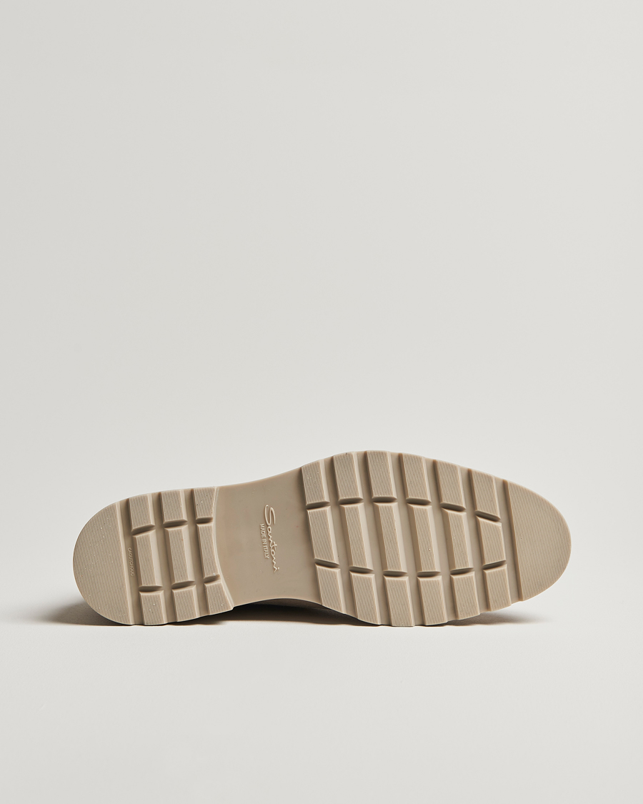 Herre | Santoni Open Chukka Boot Taupe Suede | Santoni | Open Chukka Boot Taupe Suede