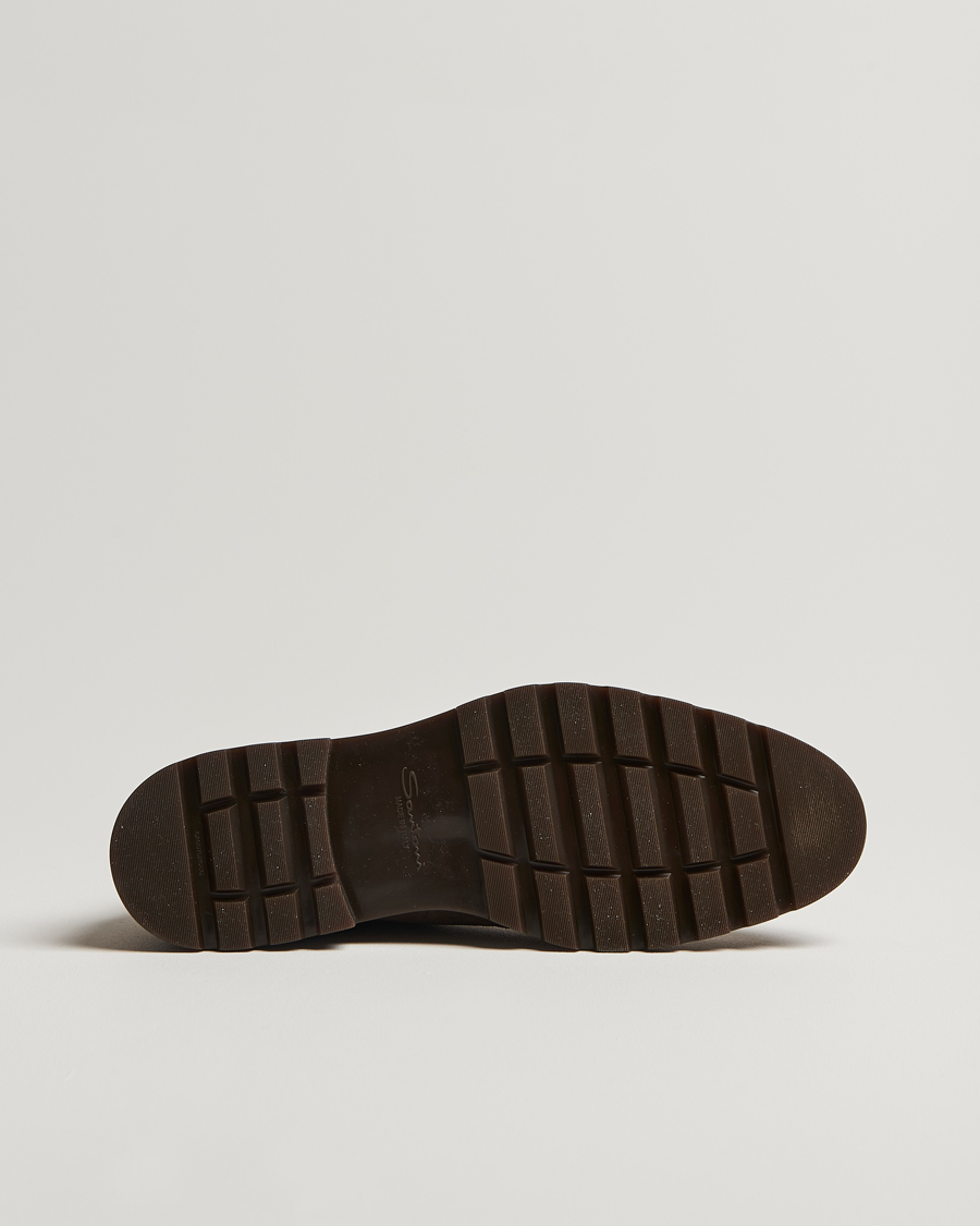 Herre | Santoni Winter Chukka Boot Dark Brown Suede | Santoni | Winter Chukka Boot Dark Brown Suede