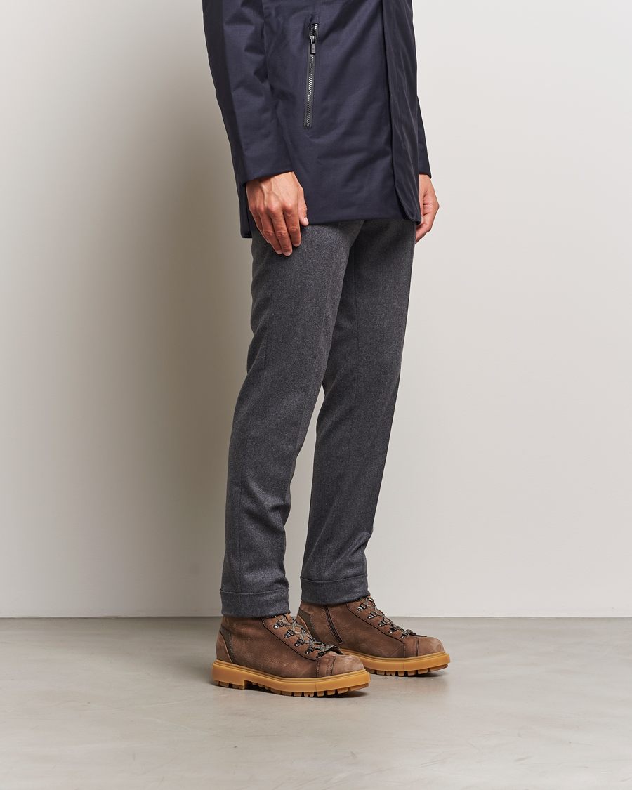 Herre | Santoni St Moritz Winter Boot Brown Nubuck | Santoni | St Moritz Winter Boot Brown Nubuck