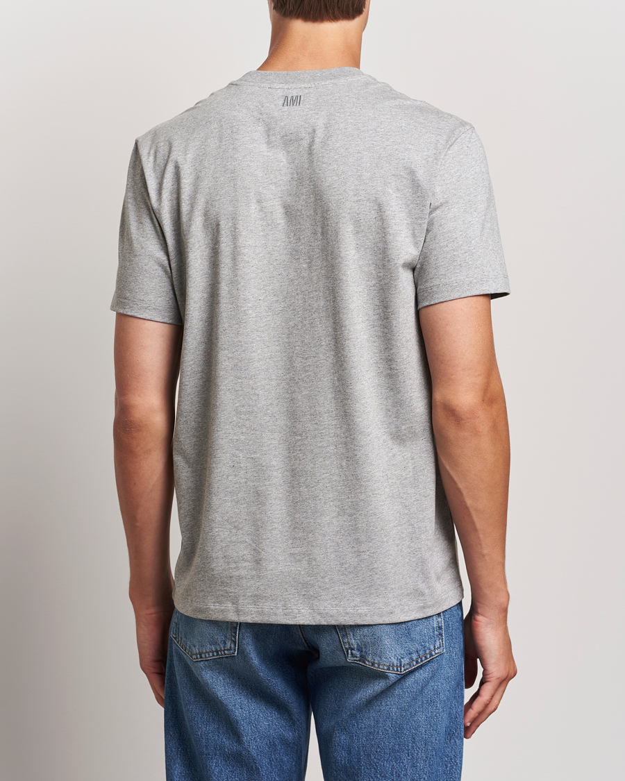Herre | T-Shirts | AMI | Heart Logo T-Shirt Heather Grey
