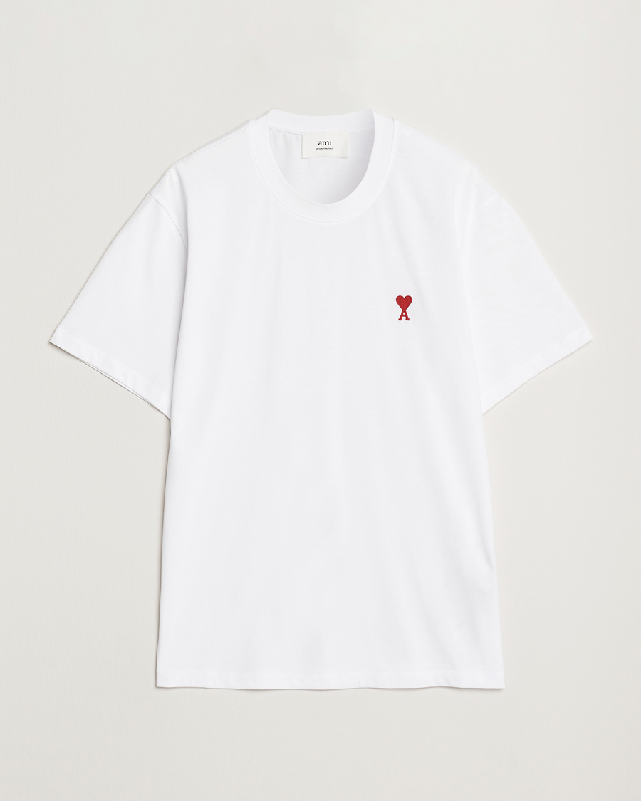 Herre | T-Shirts | AMI | Heart Logo T-Shirt White