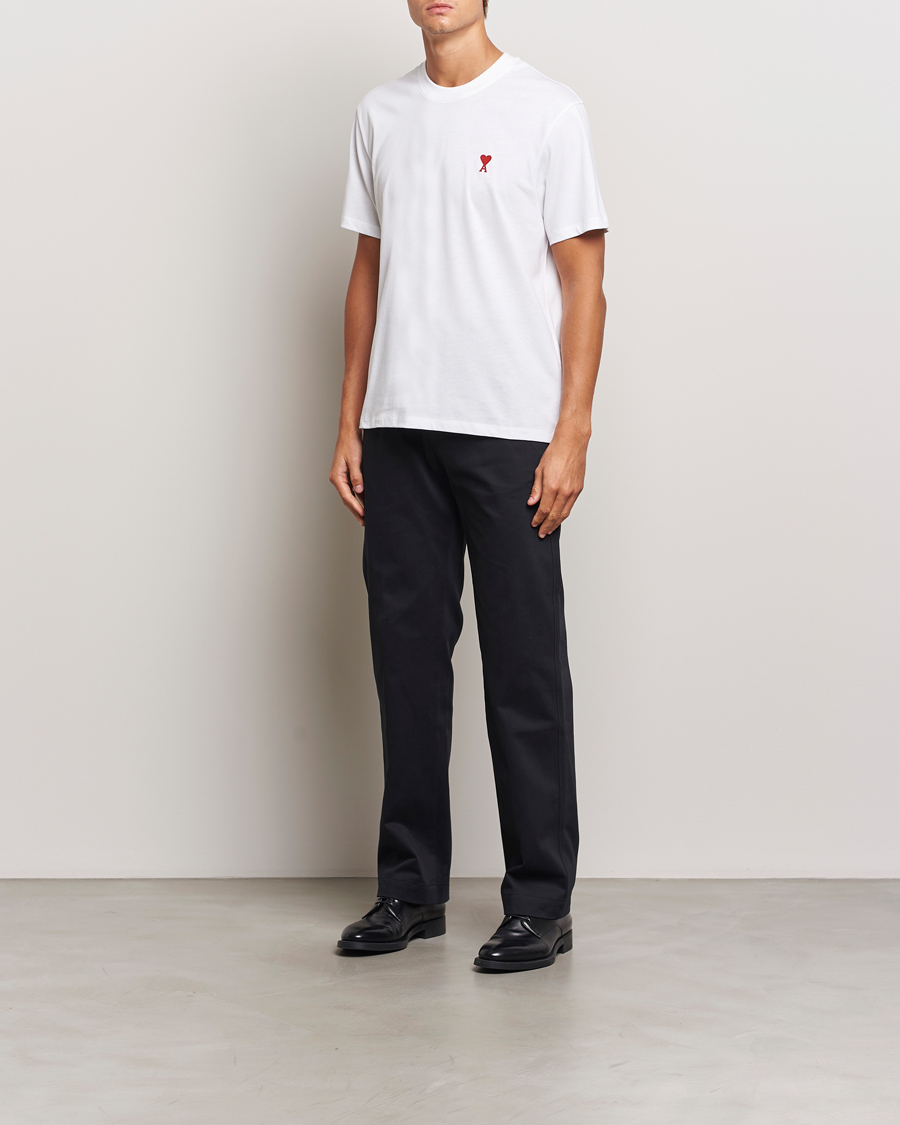 Herre | T-Shirts | AMI | Heart Logo T-Shirt White