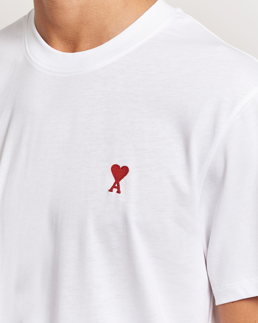 Herre | T-Shirts | AMI | Heart Logo T-Shirt White