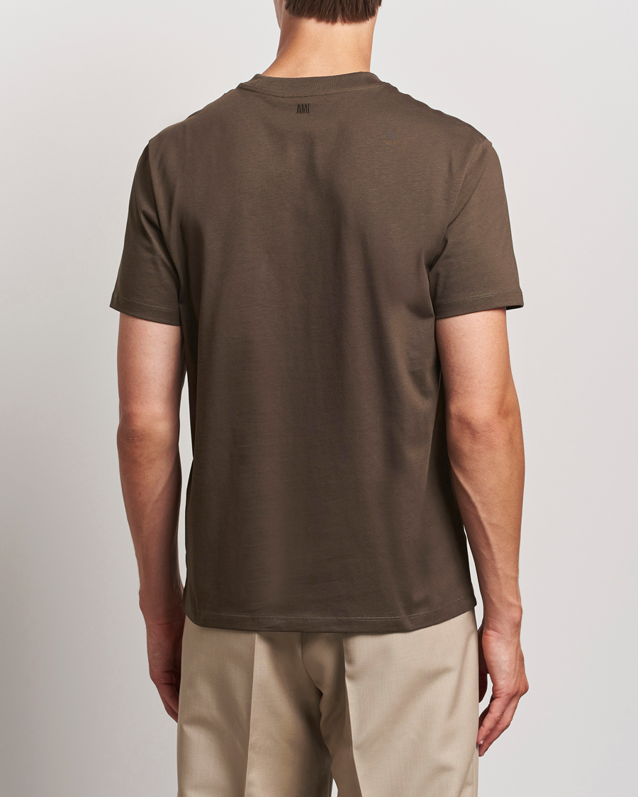 Herre | T-Shirts | AMI | Heart Logo T-Shirt Dark Coffee