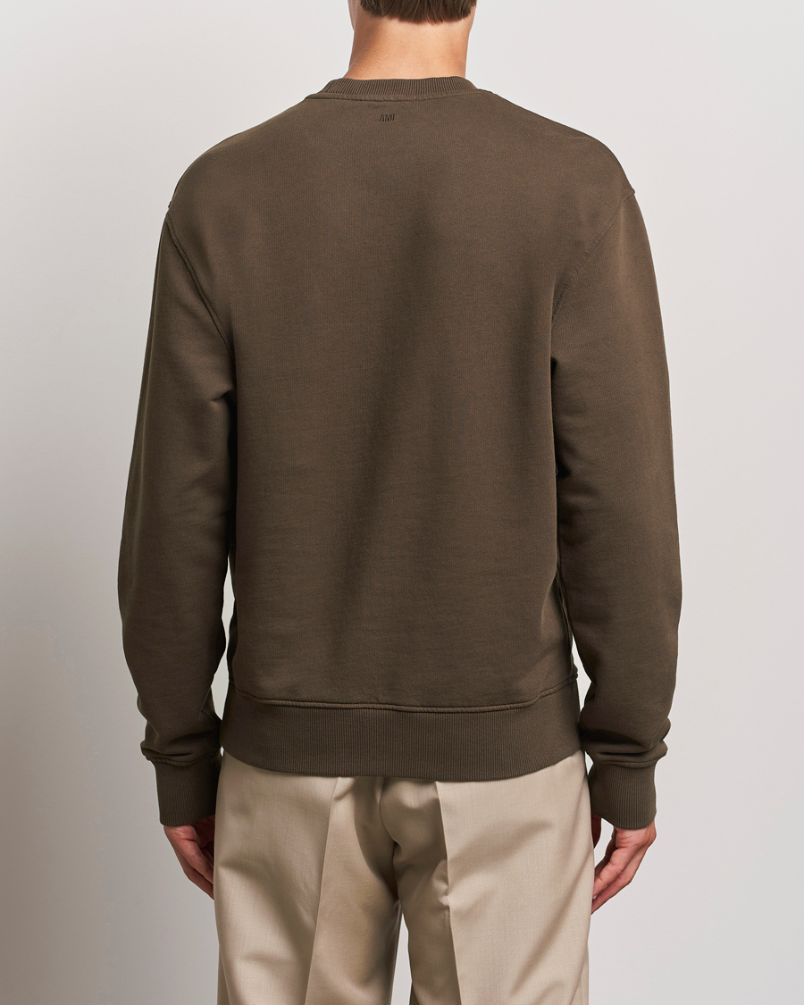 Herre | Trøjer | AMI | Heart Logo Sweatshirt Dark Coffee