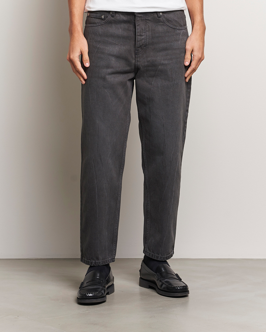 Herre | Jeans | AMI | Tapered Fit Jeans Washed Black