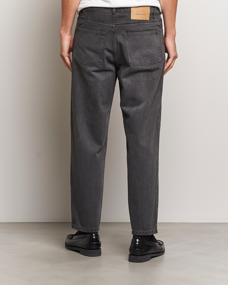 Herre | Jeans | AMI | Tapered Fit Jeans Washed Black