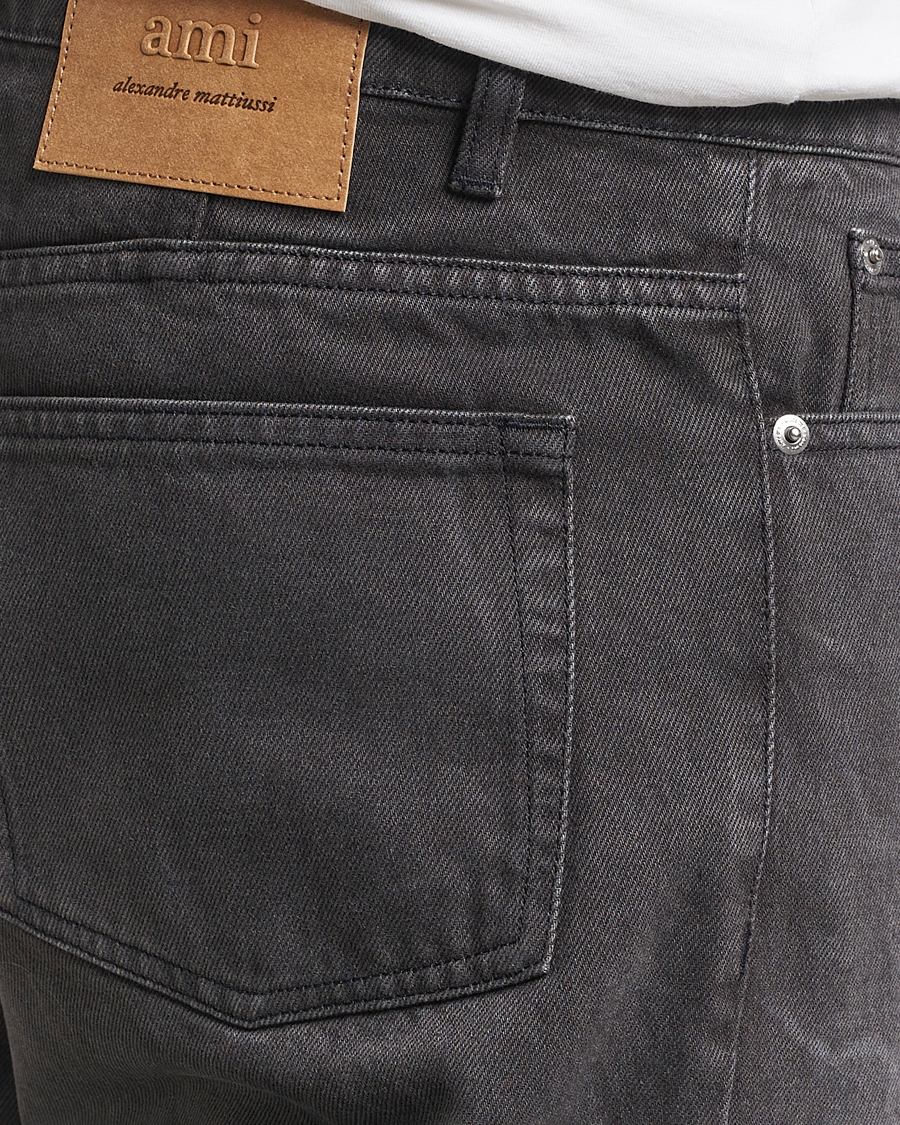 Herre | Jeans | AMI | Tapered Fit Jeans Washed Black
