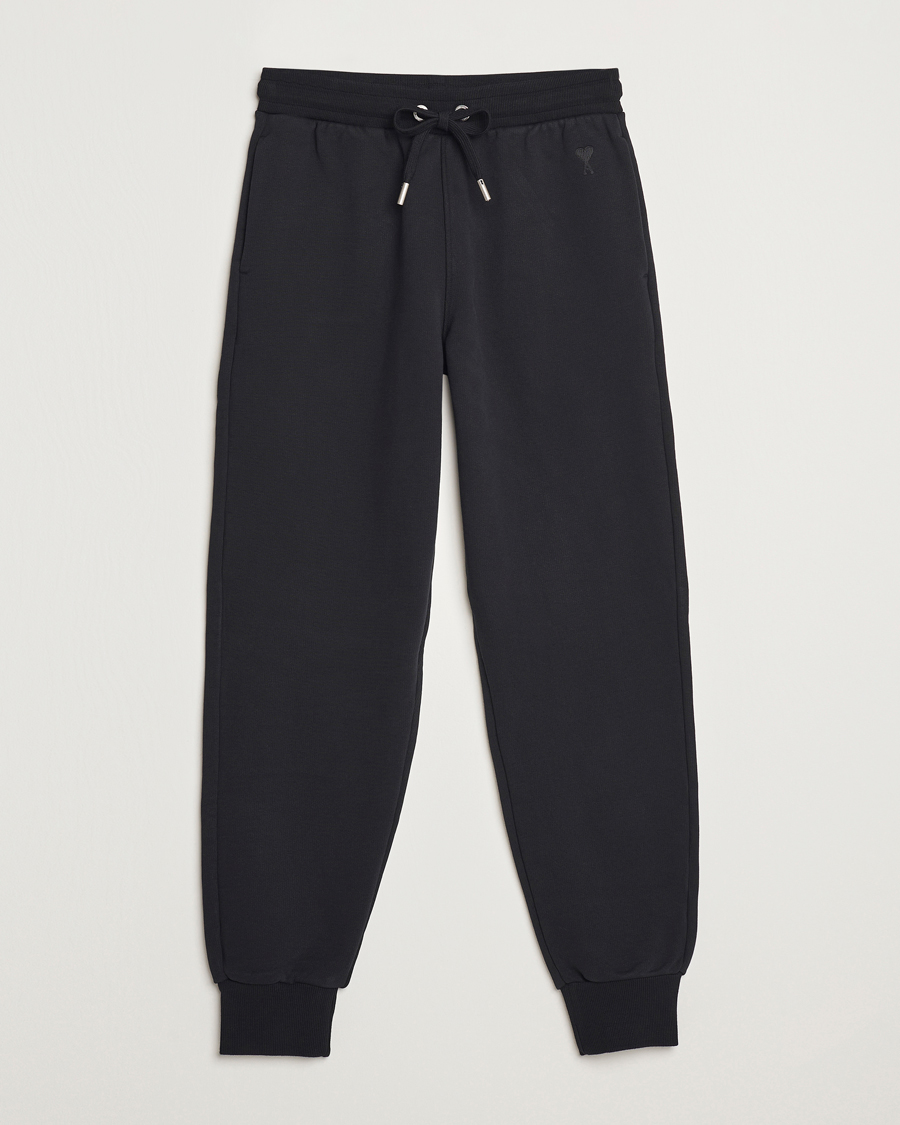 Herre | Bukser | AMI | Tonal Heart Logo Sweatpants Black
