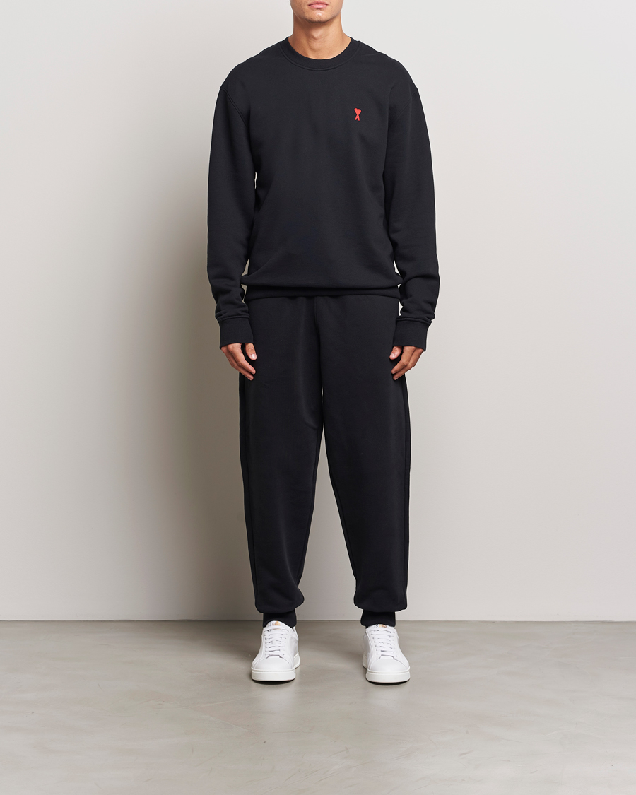 Herre | Bukser | AMI | Tonal Heart Logo Sweatpants Black