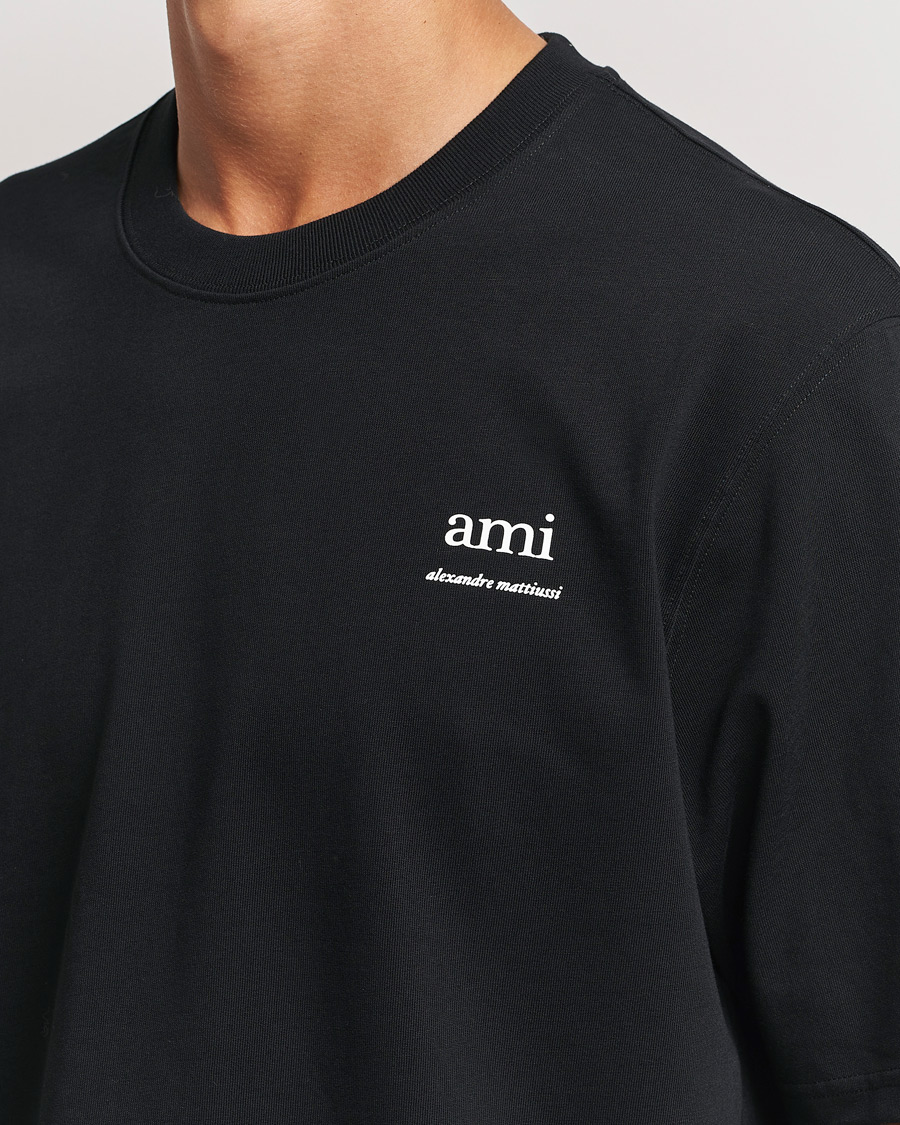 Herre | T-Shirts | AMI | Logo T-Shirt Black