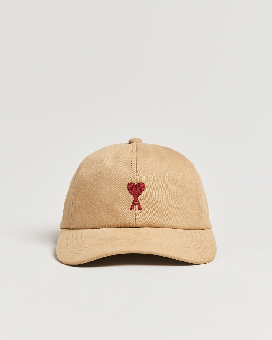 Herre | AMI Heart Logo Cap Sand | AMI | Heart Logo Cap Sand