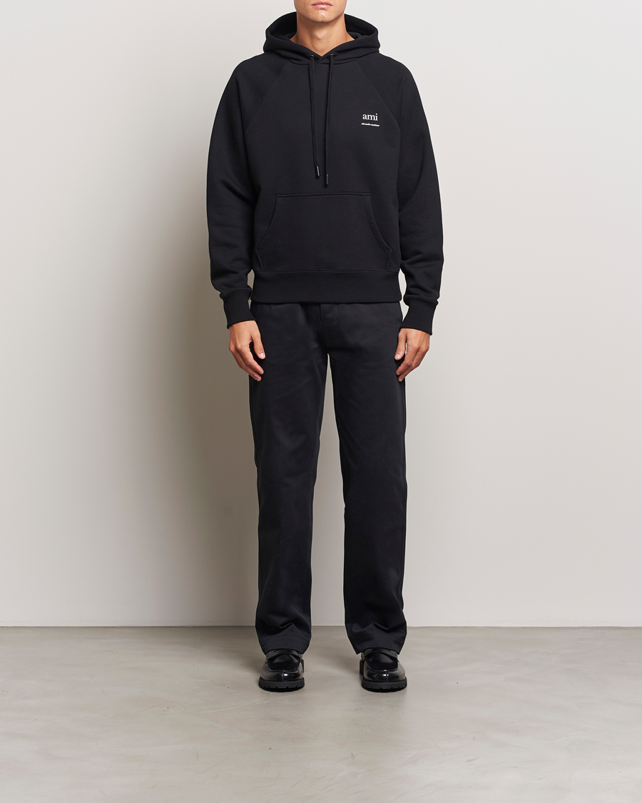 Herre | Trøjer | AMI | Logo Hoodie Black