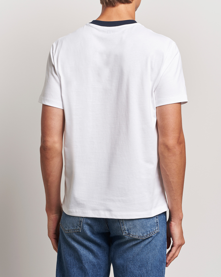 Herre | T-Shirts | AMI | Paris Logo T-Shirt White
