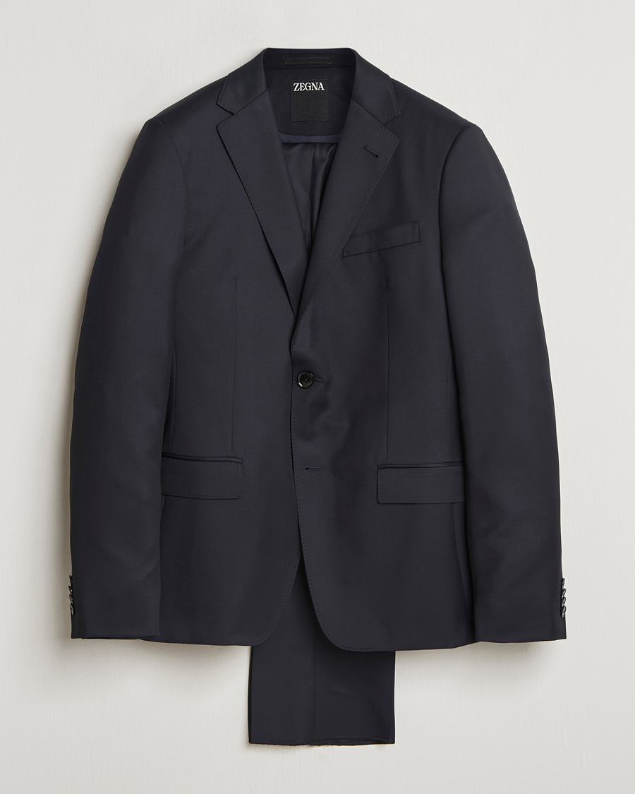 Herre | Jakkesæt | Zegna | Tailored Wool Suit Midnight
