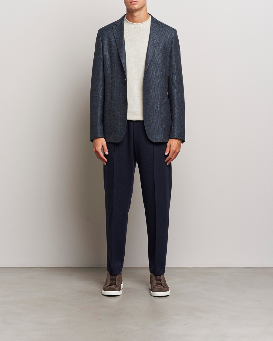 Herre | Blazere & jakker | Zegna | Unconstructed Wool/Cashmere Blazer Dark Blue