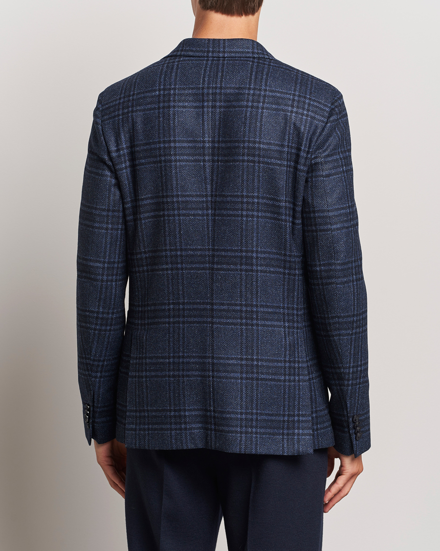 Herre | Blazere & jakker | Zegna | Unconstructed Wool/Silk Blazer Navy Check