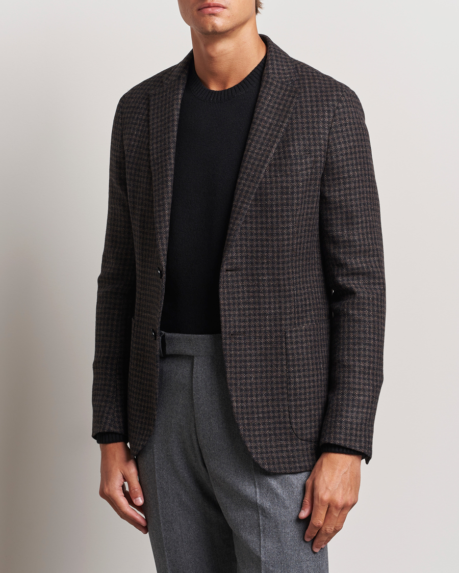 Herre | Blazere & jakker | Zegna | Unconstructed Wool/Cashmere Blazer Brown Check