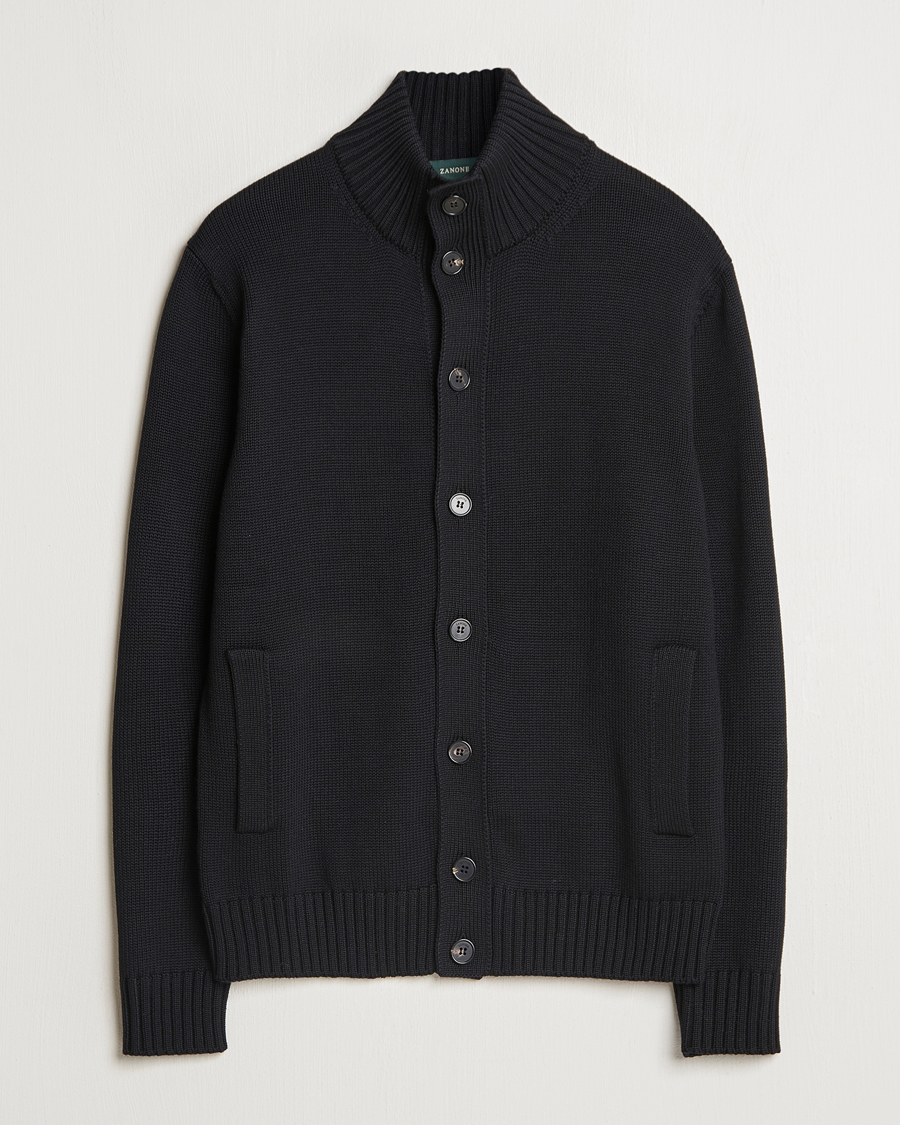 Herre | Trøjer | Zanone | Virgin Merino Wool Chioto Cardigan Black