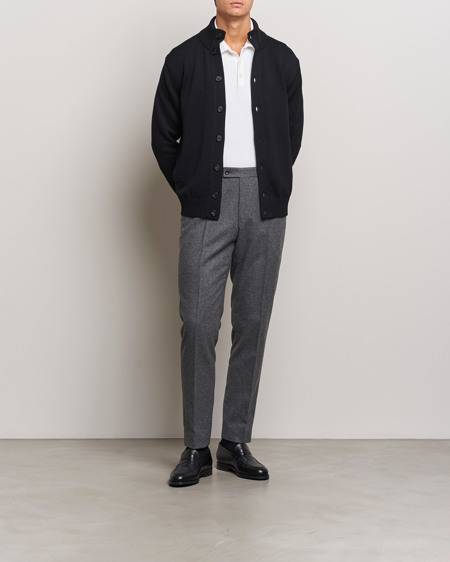 Herre | Trøjer | Zanone | Virgin Merino Wool Chioto Cardigan Black