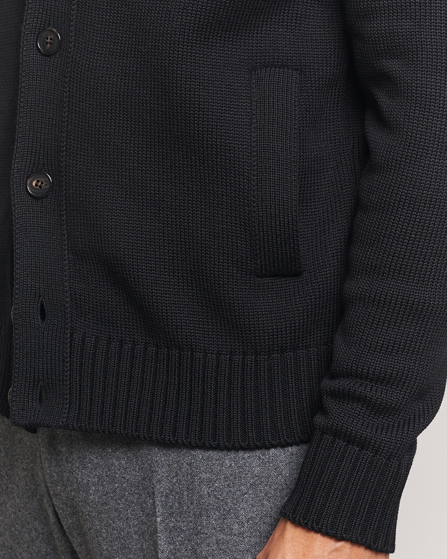 Herre | Trøjer | Zanone | Virgin Merino Wool Chioto Cardigan Black