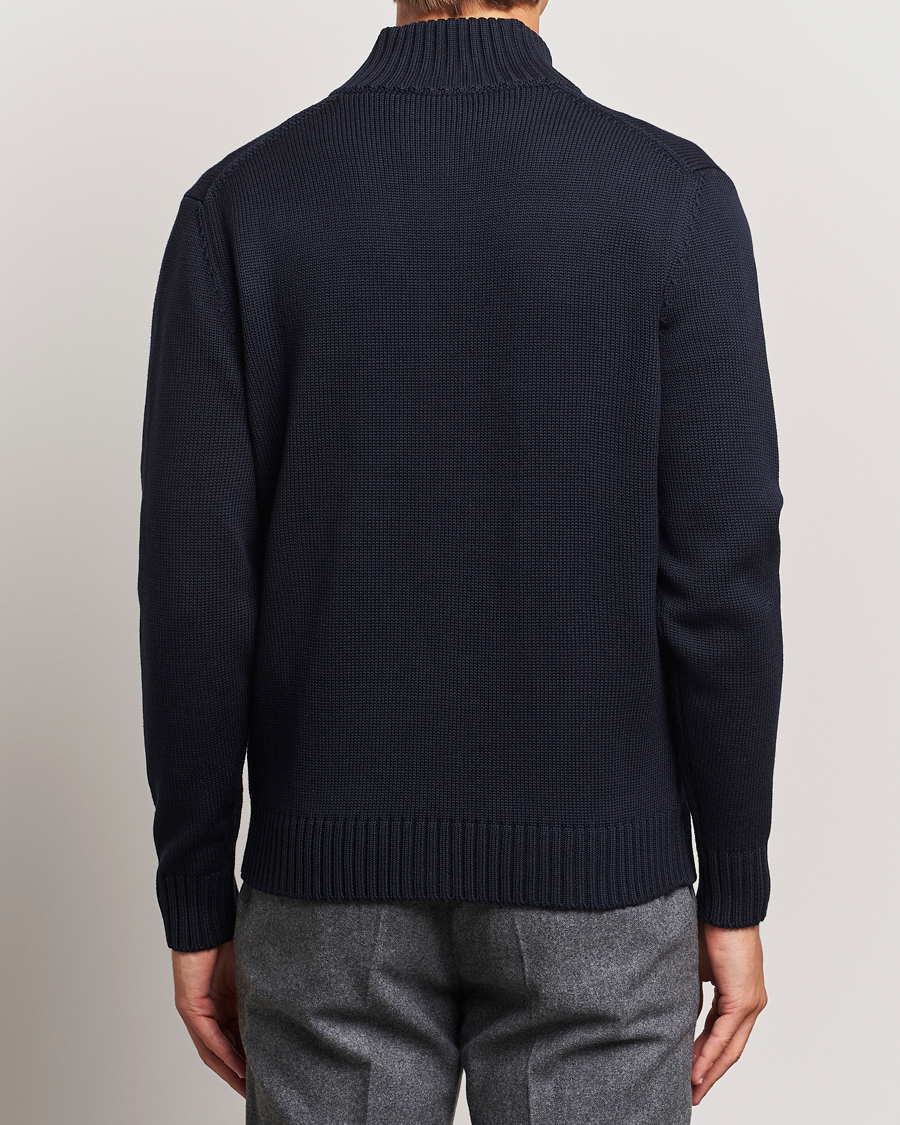 Herre | Trøjer | Zanone | Virgin Merino Wool Chioto Cardigan Navy