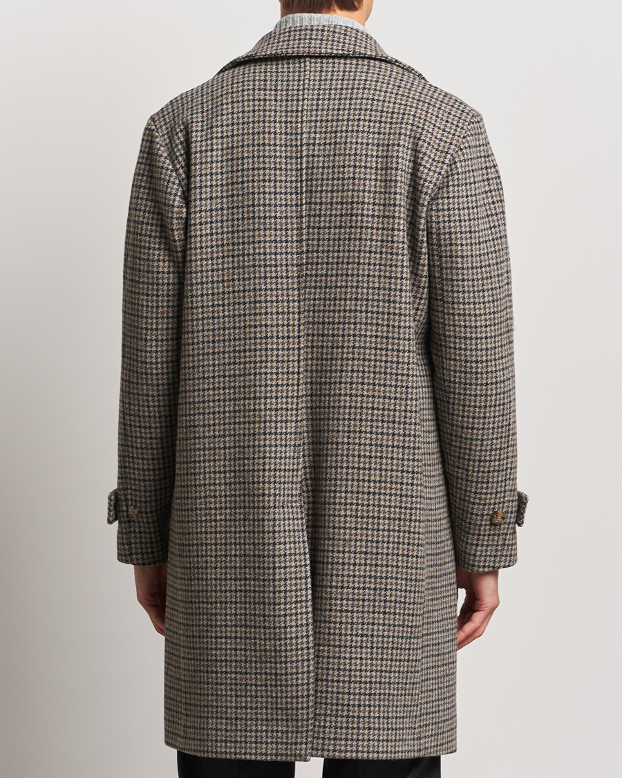 Herre | Jakker | Valstar | Marcello Wool Overcoat Grey Houndstooth