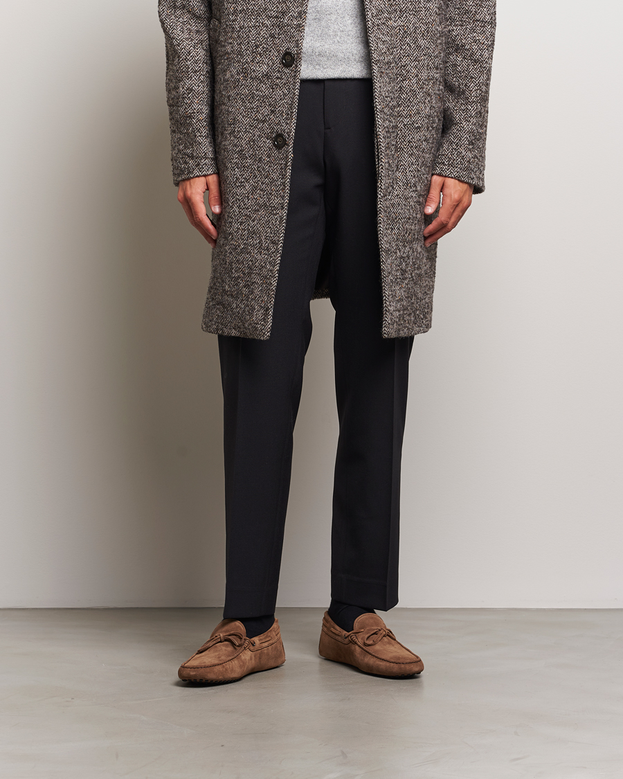 Herre | Tod's Winter Shearling Gommino Brown Suede | Tod's | Winter Shearling Gommino Brown Suede
