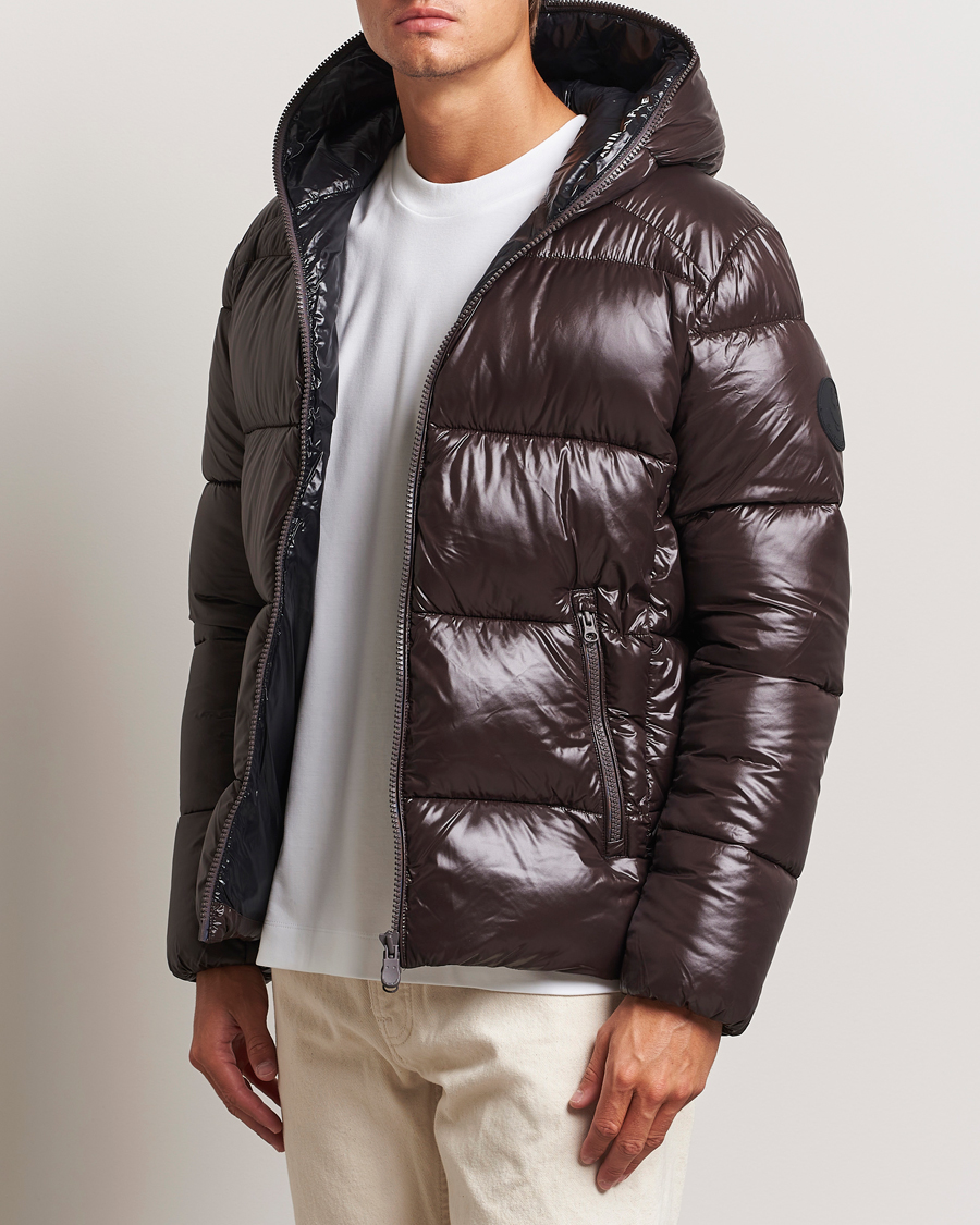 Herre | Jakker | Save The Duck | Edgard Padded Puffer Brown Black