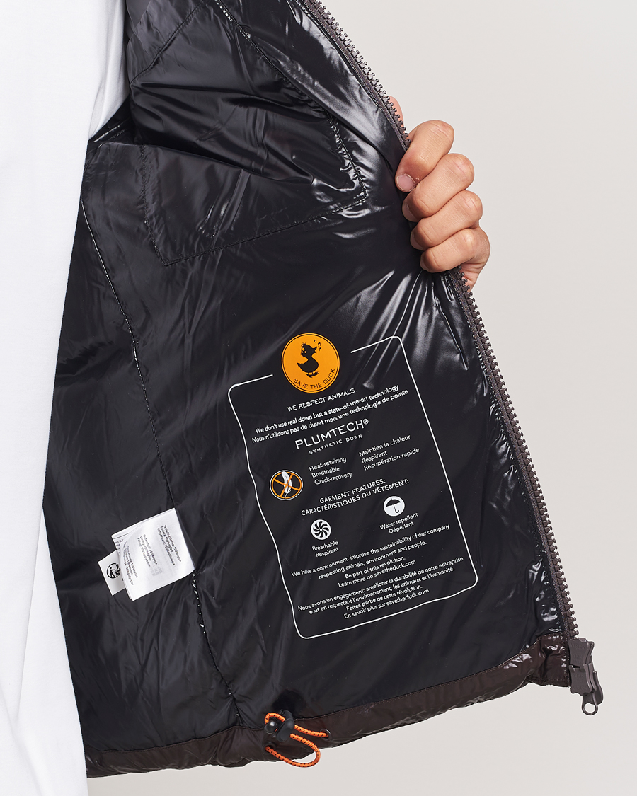 Herre | Jakker | Save The Duck | Edgard Padded Puffer Brown Black