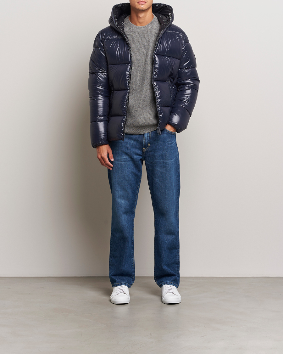 Herre | Jakker | Save The Duck | Edgard Padded Puffer Blue Black