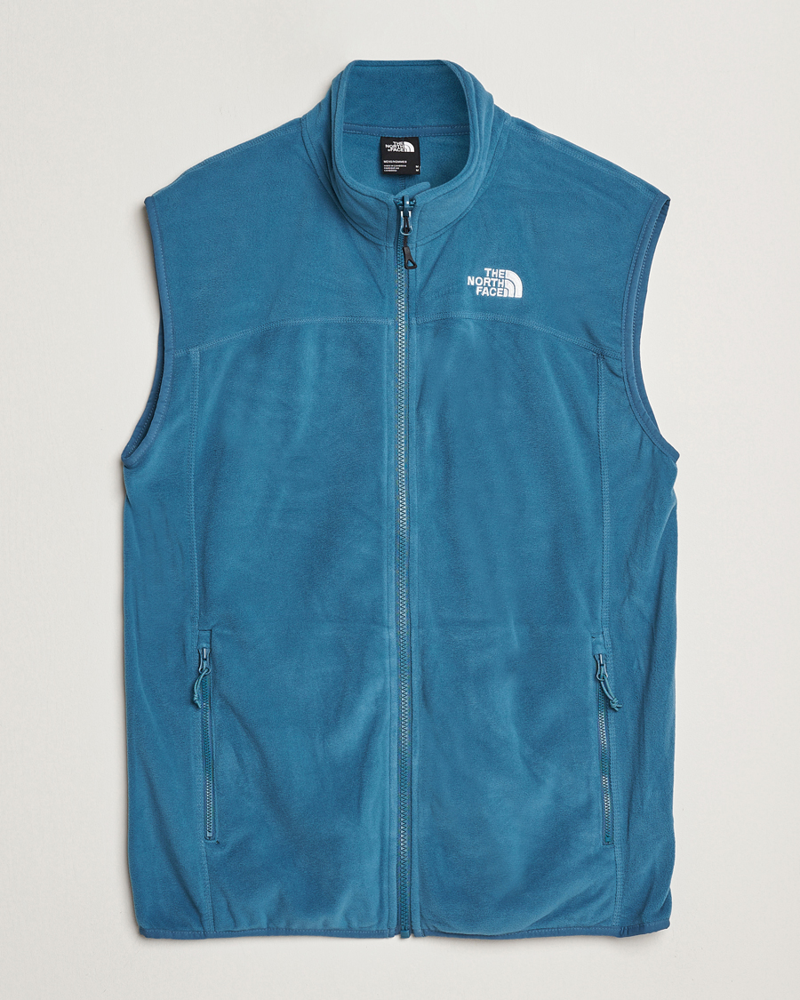 Herre | The North Face 100 Glacier Fleece Vest Midnight Petrol | The North Face | 100 Glacier Fleece Vest Midnight Petrol