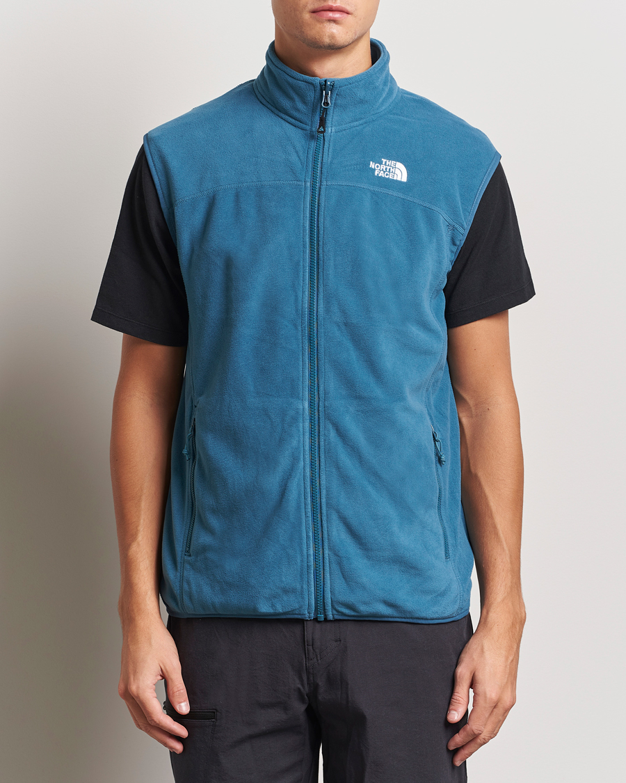 Herre | The North Face 100 Glacier Fleece Vest Midnight Petrol | The North Face | 100 Glacier Fleece Vest Midnight Petrol