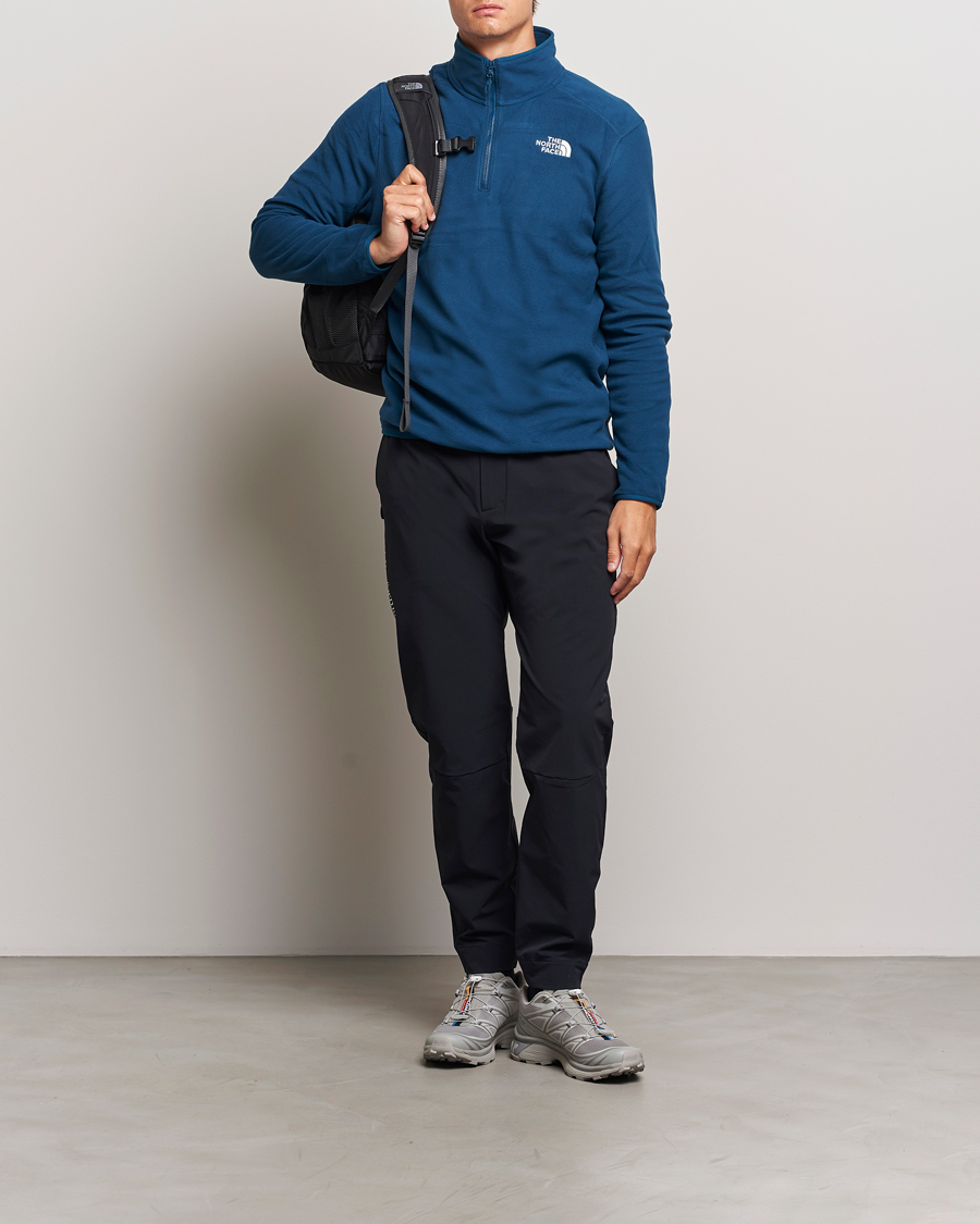 Herre | Trøjer | The North Face | 100 Glacier Fleece 1/4 Zip Midnight Petrol