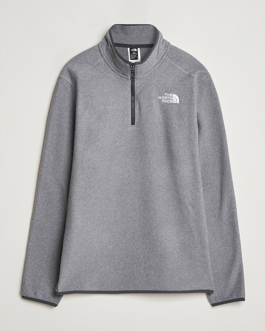 Herre | Trøjer | The North Face | 100 Glacier Fleece 1/4 Zip Grey Heather