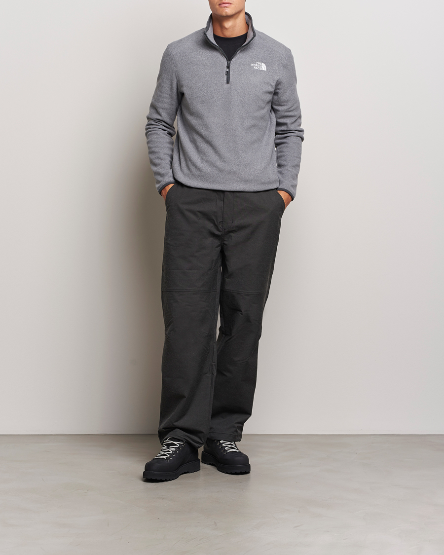 Herre | Trøjer | The North Face | 100 Glacier Fleece 1/4 Zip Grey Heather