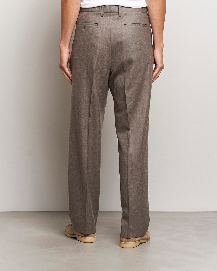 Herre | Bukser | Auralee | Superlight Wool Slacks Top Brown