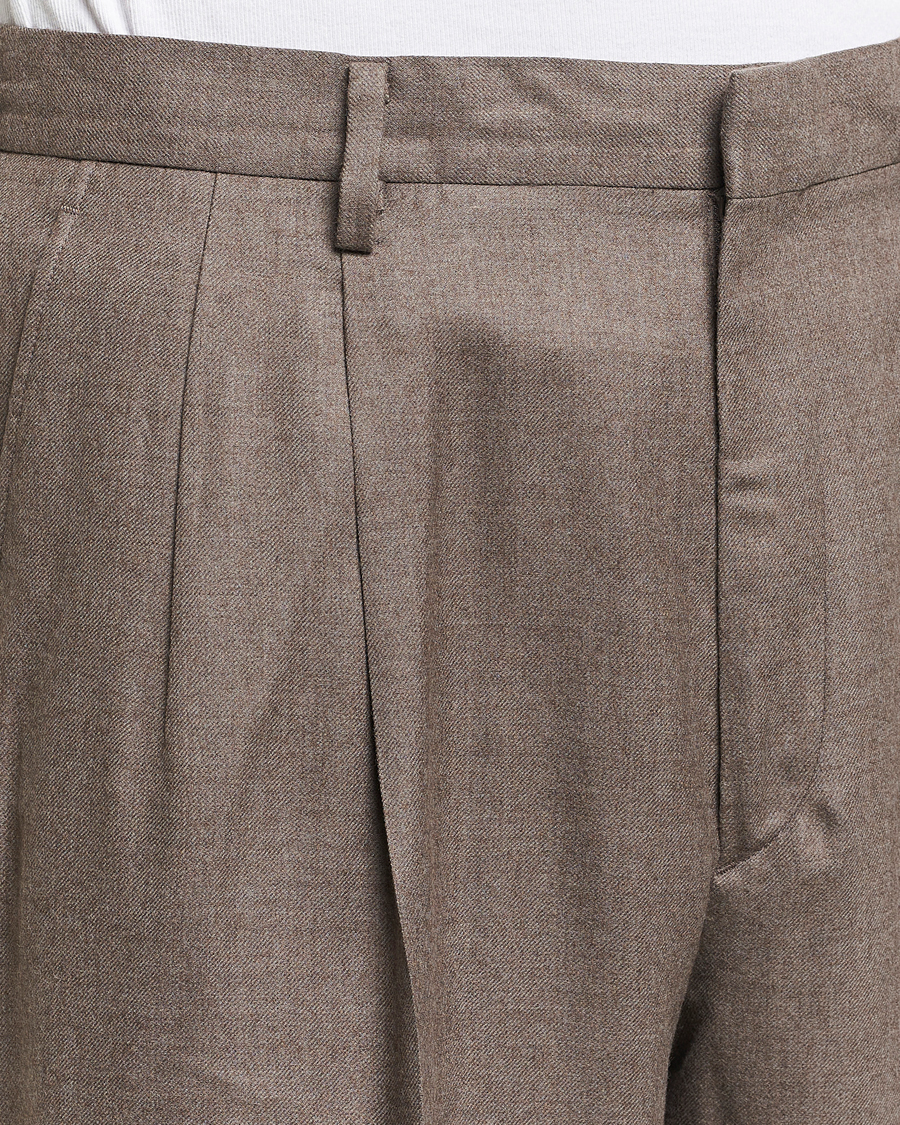 Herre | Bukser | Auralee | Superlight Wool Slacks Top Brown