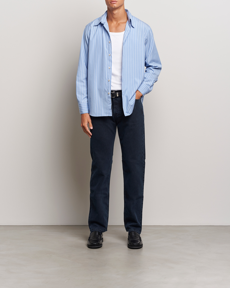 Herre | Skjorter | Sunflower | Base Shirt Light Blue Stripe
