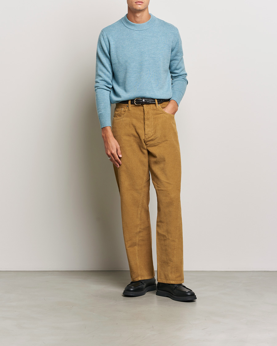 Herre | Trøjer | Sunflower | Moon Merino Crewneck Blue