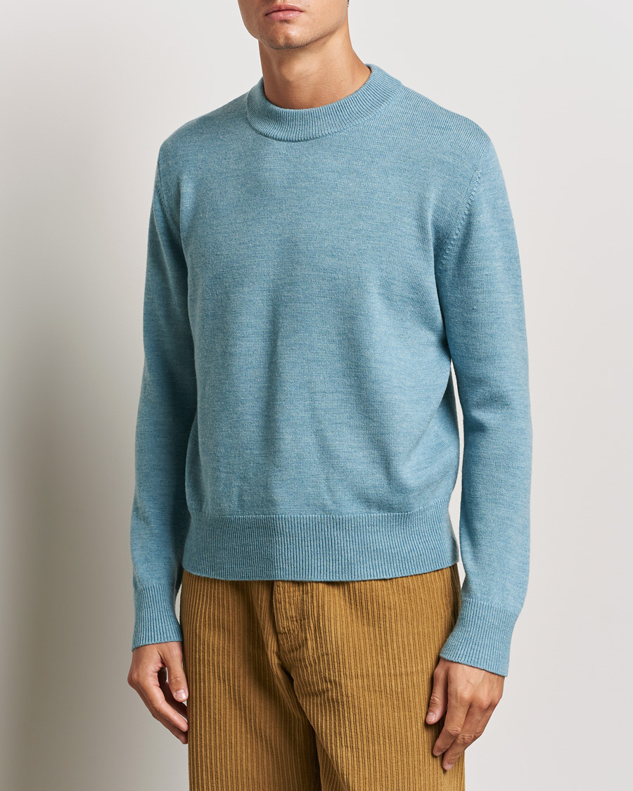 Herre | Trøjer | Sunflower | Moon Merino Crewneck Blue