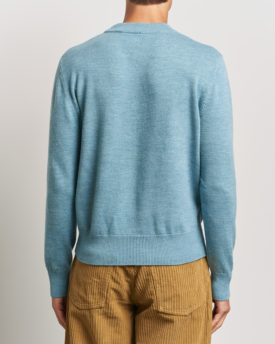 Herre | Trøjer | Sunflower | Moon Merino Crewneck Blue