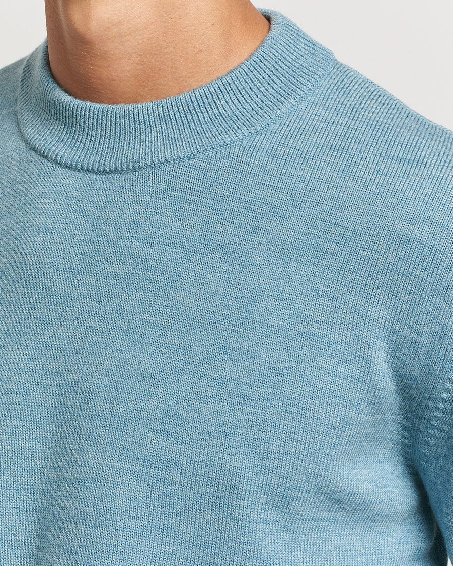 Herre | Trøjer | Sunflower | Moon Merino Crewneck Blue
