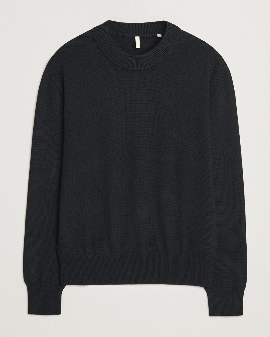 Herre | Trøjer | Sunflower | Moon Merino Crewneck Black