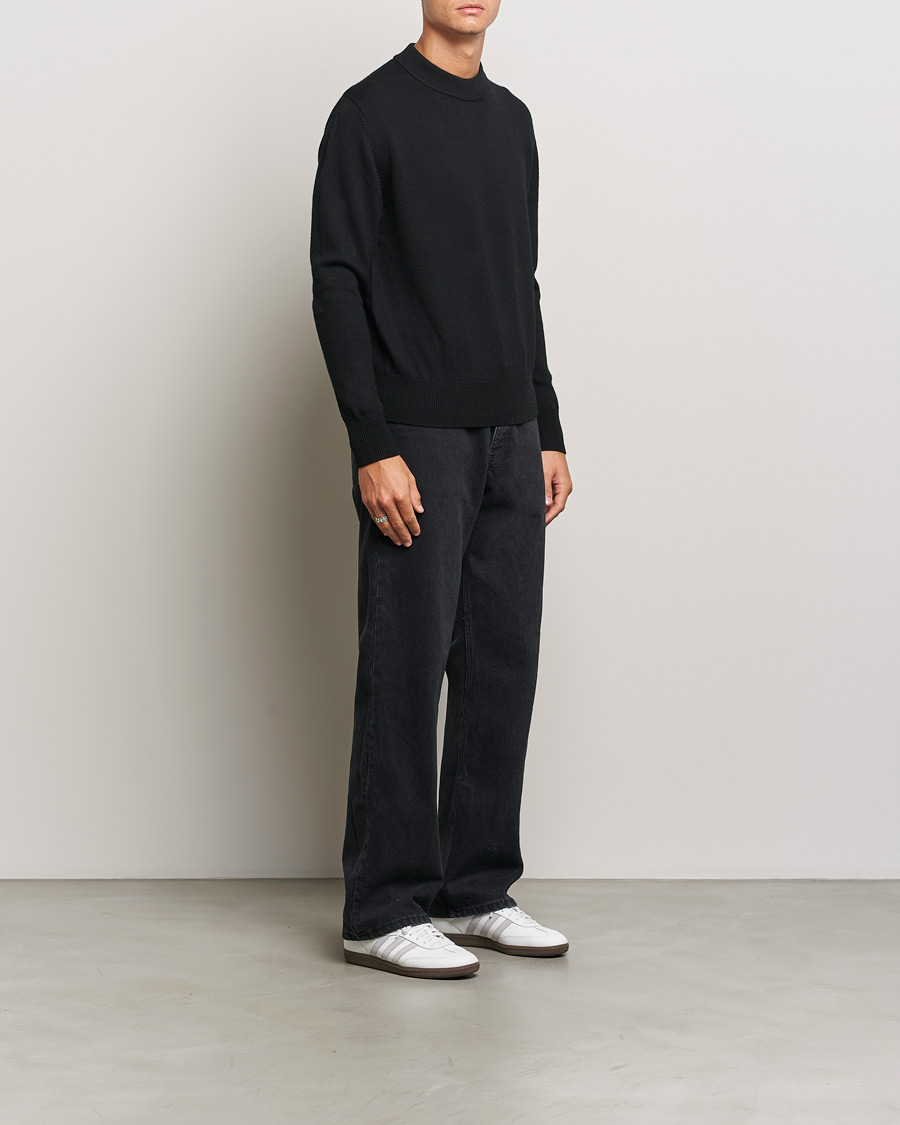 Herre | Trøjer | Sunflower | Moon Merino Crewneck Black
