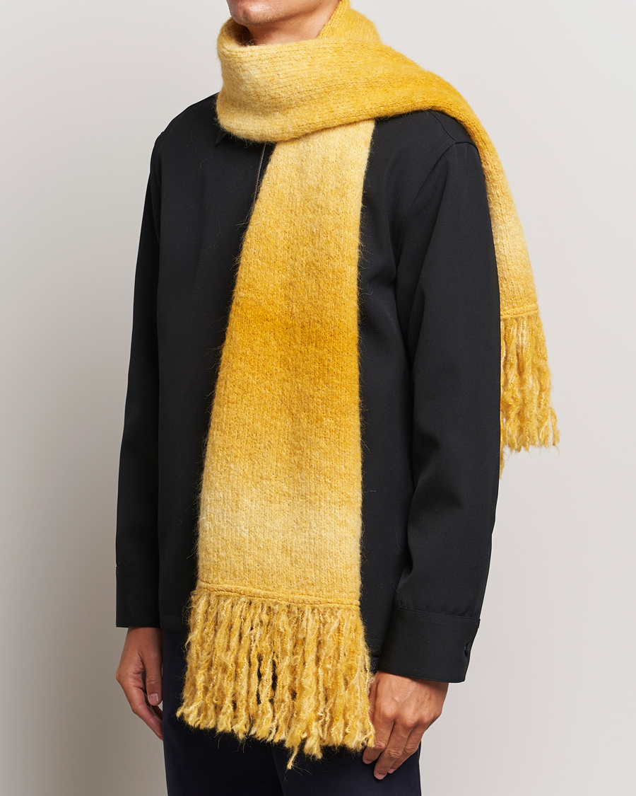 Herre | Sunflower Ombre Wool Scarf Yellow | Sunflower | Ombre Wool Scarf Yellow