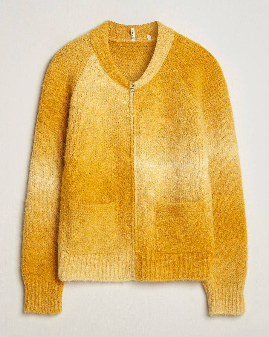 Herre | Trøjer | Sunflower | Ombre Zip Cardigan Yellow