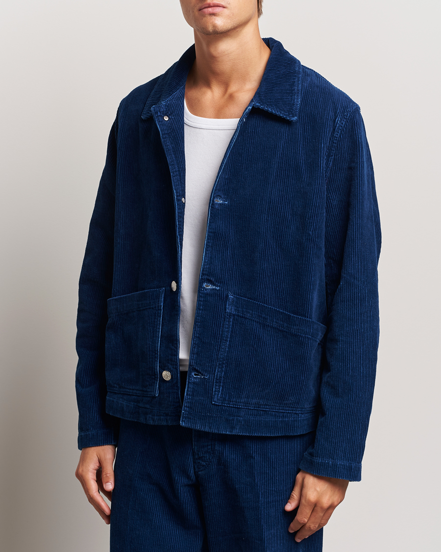 Herre | Jakker | Sunflower | Corduroy Worker Jacket Indigo