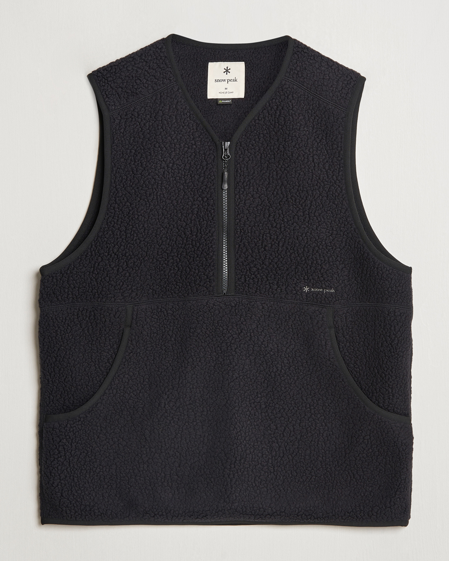 Herre | Snow Peak Thermal Boa Fleece Vest Black | Snow Peak | Thermal Boa Fleece Vest Black