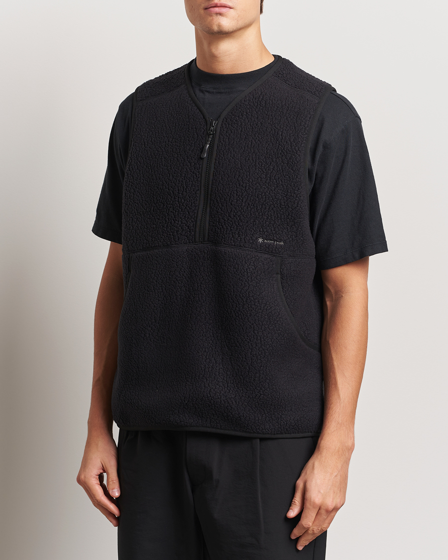 Herre | Snow Peak Thermal Boa Fleece Vest Black | Snow Peak | Thermal Boa Fleece Vest Black